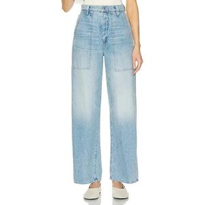 New MOTHER The Quartet Breaker Skimp Jeans Sz 34 Wide Leg Casual Closet‎ Staple